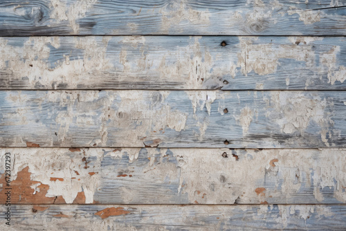 Wooden wall texture of peeling paint