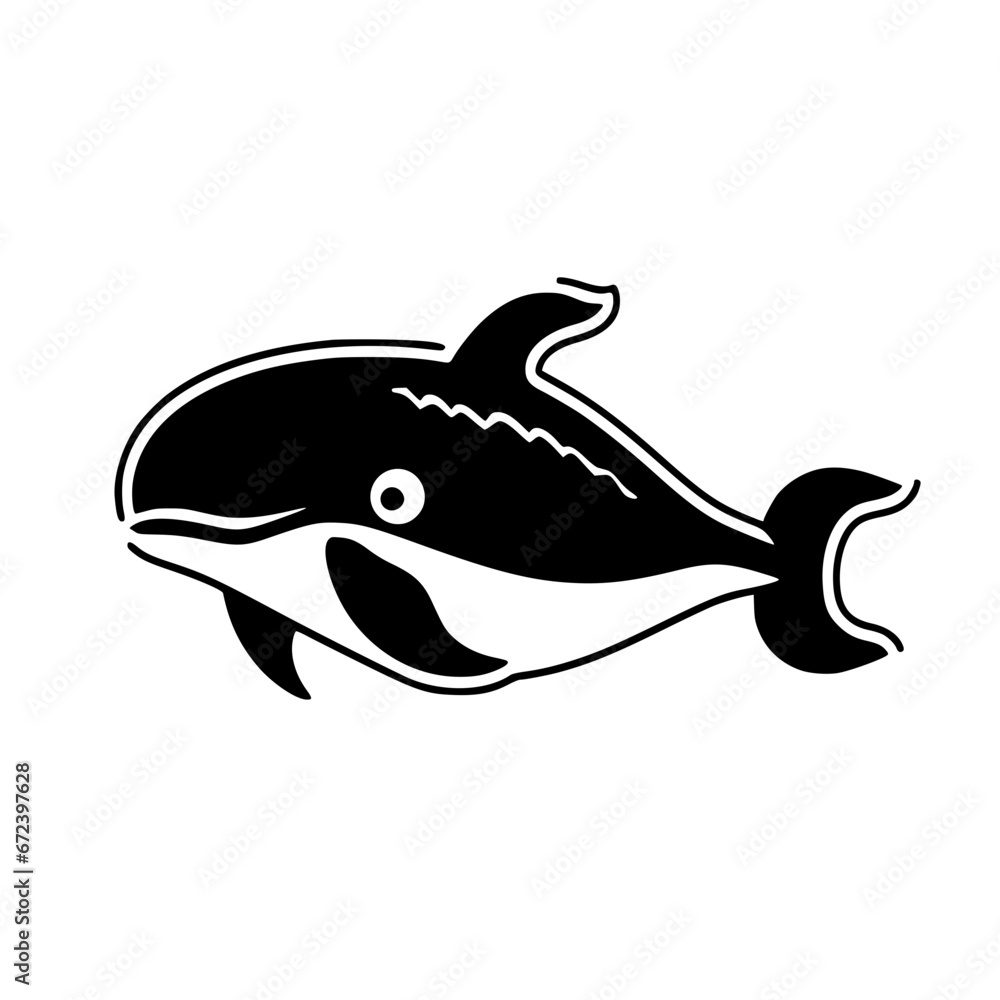 Obraz premium Whale Vector