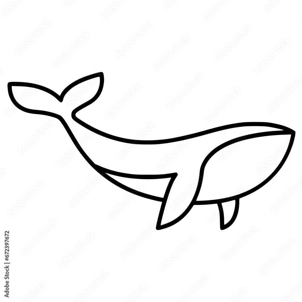 Obraz premium Whale Vector