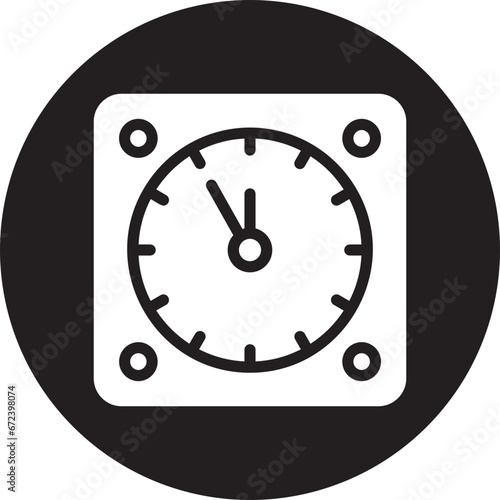 clock glyph icon