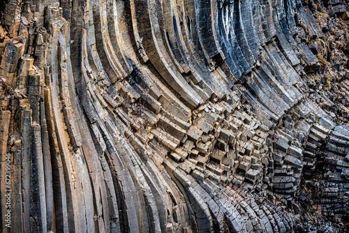 basalt rock patterns in Iceland © John