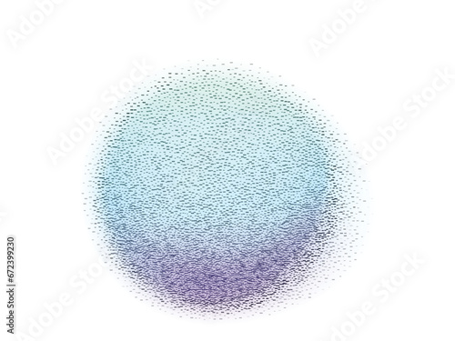 Gradient vector background. Blue color gradation circle with black