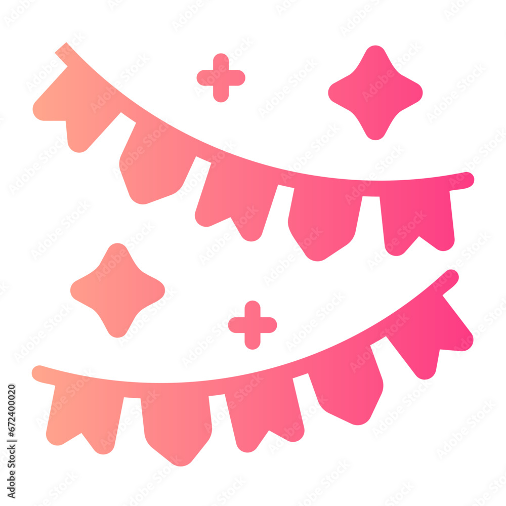 garlands gradient icon garlands gradient icon