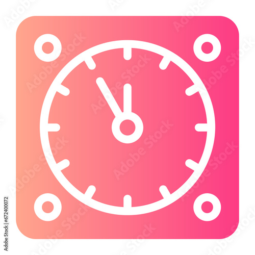 clock gradient icon