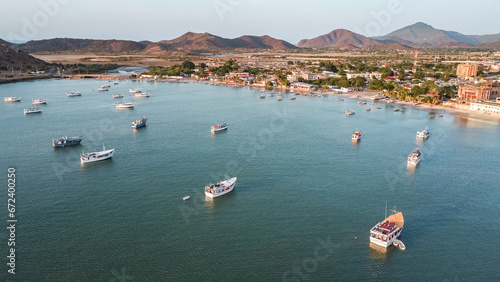 photos of fishing boats on the beach, photos of different angles of fishing boats and details in the bay of Juan Griego, Margarita Island, Venezuela photo