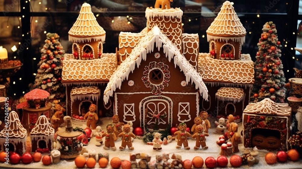 Christmas ginger bread house