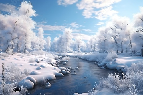 Winter Wonderland: A Captivating Scene of Natural Beauty 