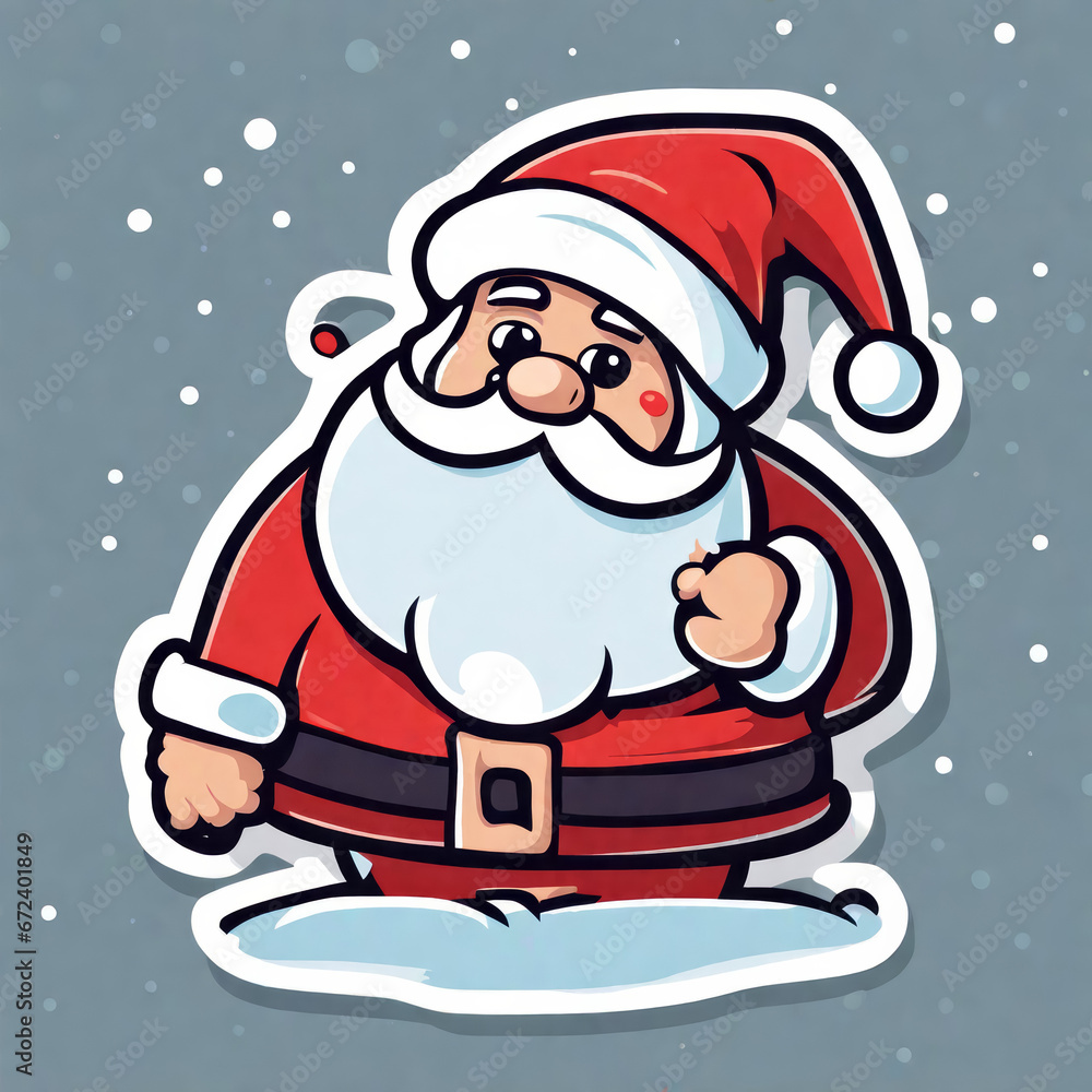 funny sticker weihnachtsmann, generated image funny sticker weihnachtsmann, generated image