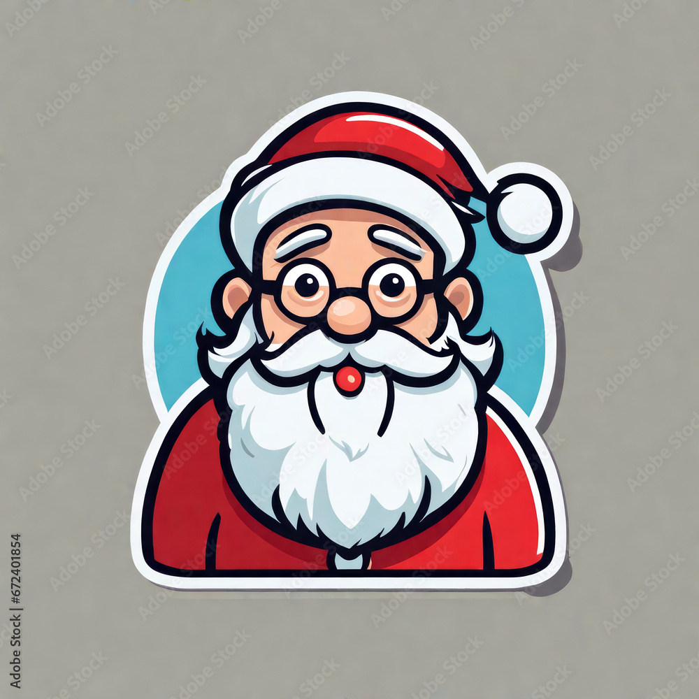 funny sticker weihnachtsmann, generated image funny sticker weihnachtsmann, generated image