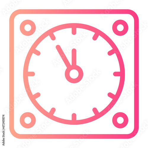 clock gradient icon