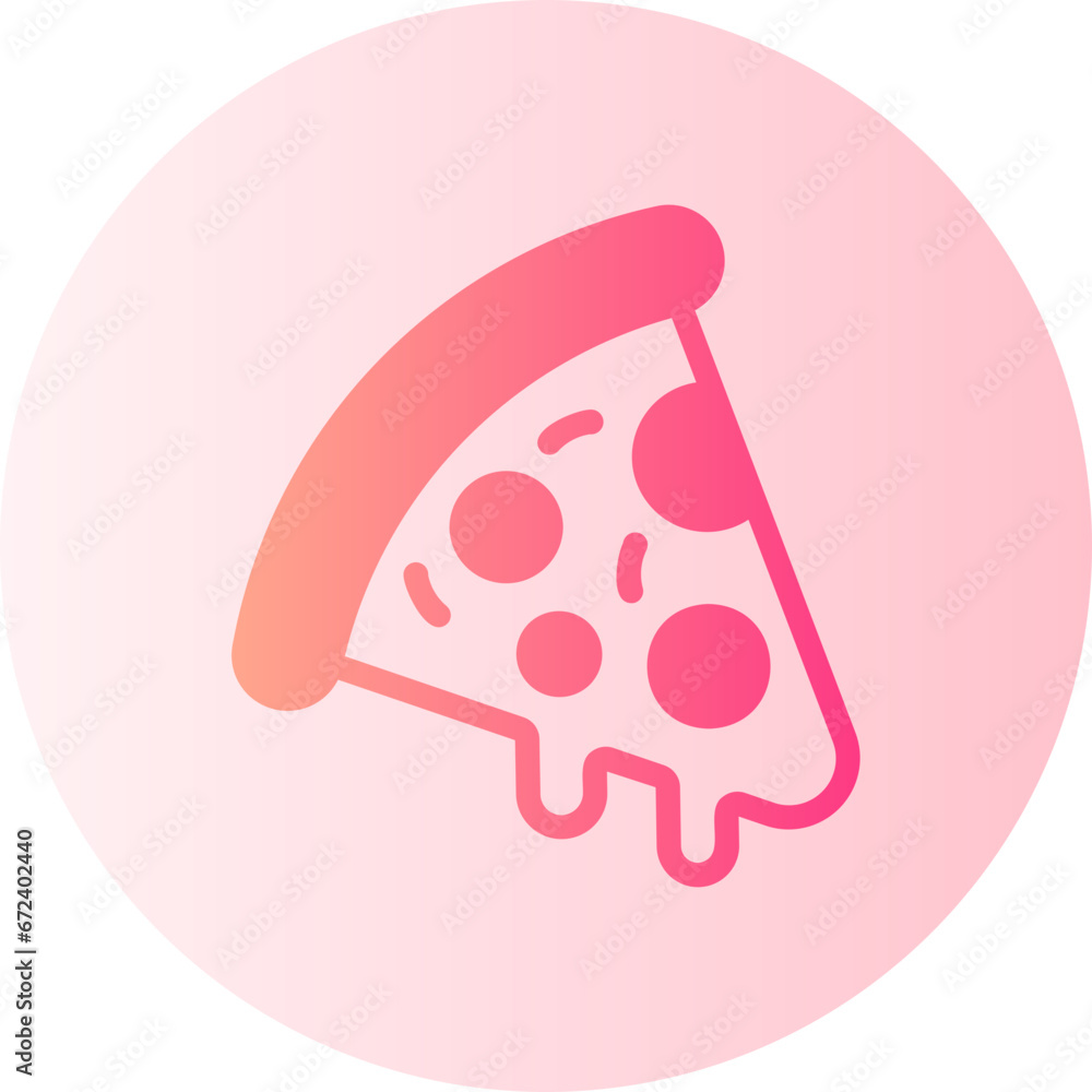 pizza gradient icon pizza gradient icon