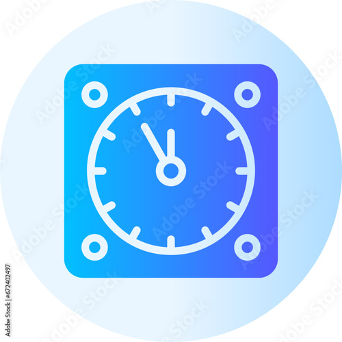 clock gradient icon