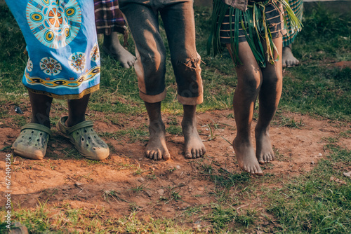 Dusty feet dance to traditional Ugandan rhythms