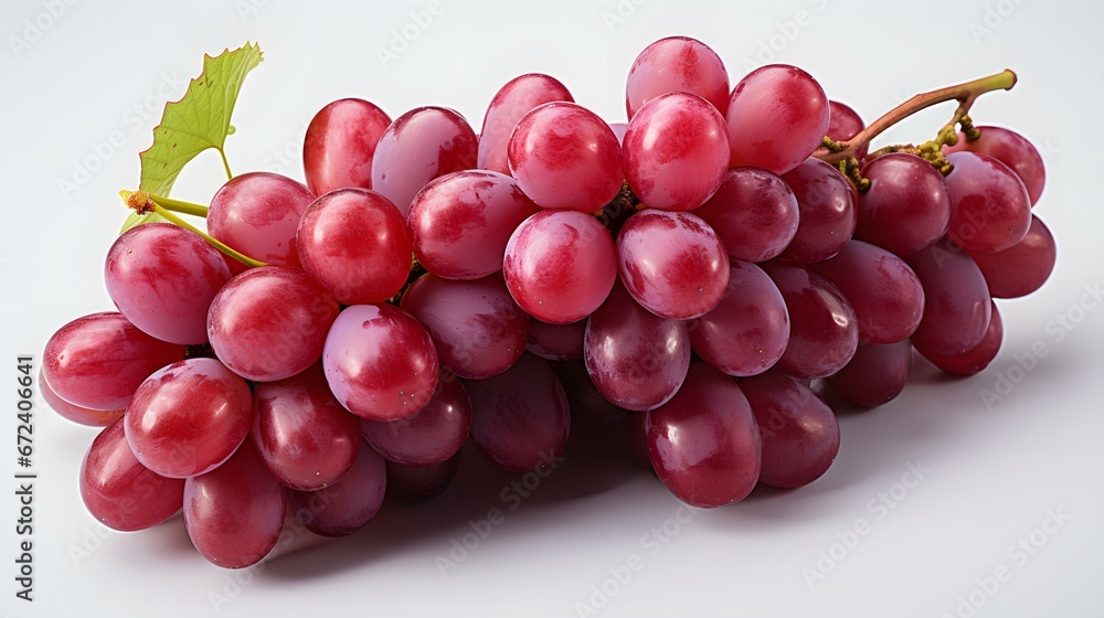 Uvas vermelhas isoladas