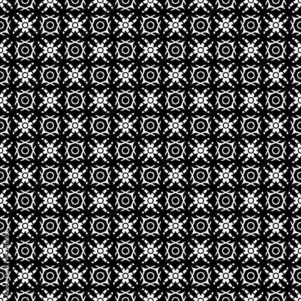 Black seamless abstract pattern. Overlay for background and backdrop. Ornamental design. PNG graphic illustration with transparent background.