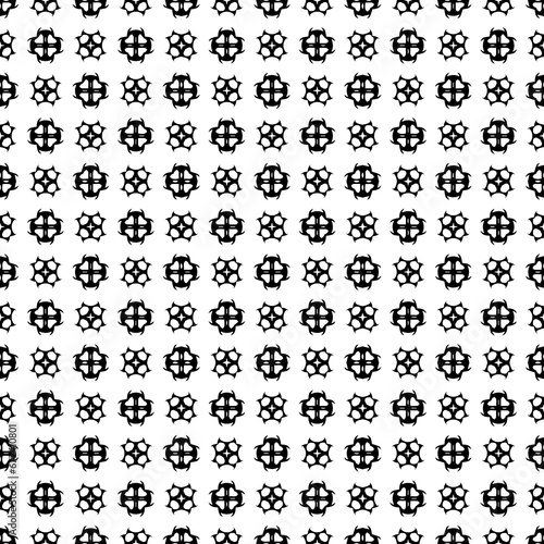 Black seamless abstract pattern. Overlay for background and backdrop. Ornamental design. PNG graphic illustration with transparent background.