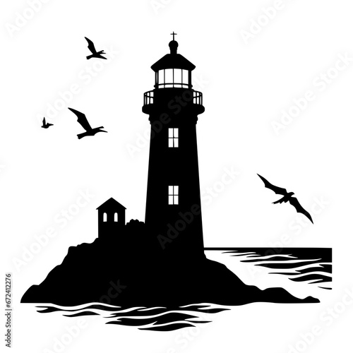 lighthouse vector