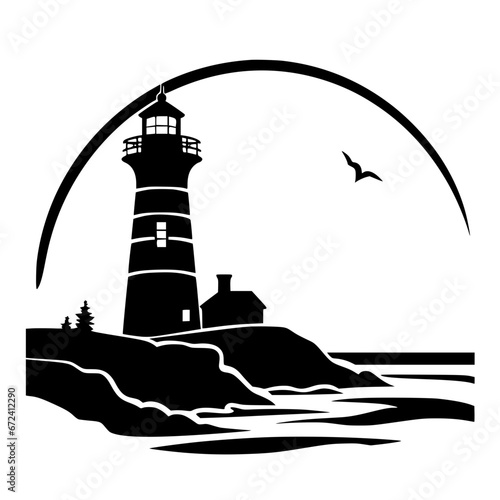 lighthouse vector