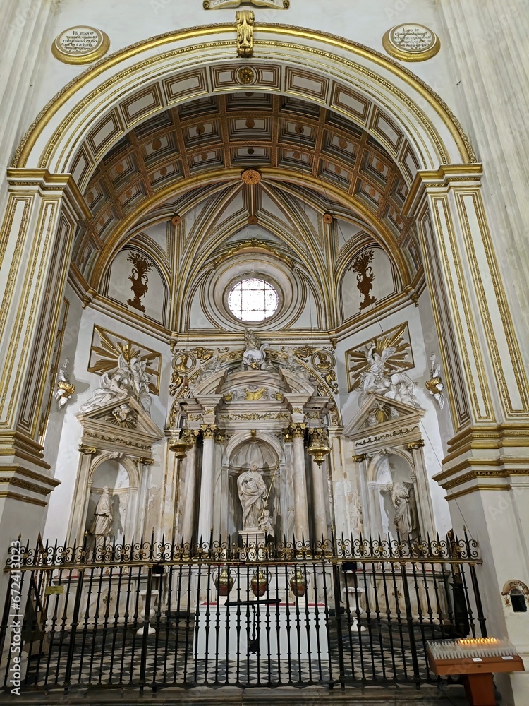 Chapel of Saint Caecilius (Capilla de San Cecilio) in the Granada Cathedral, Spain