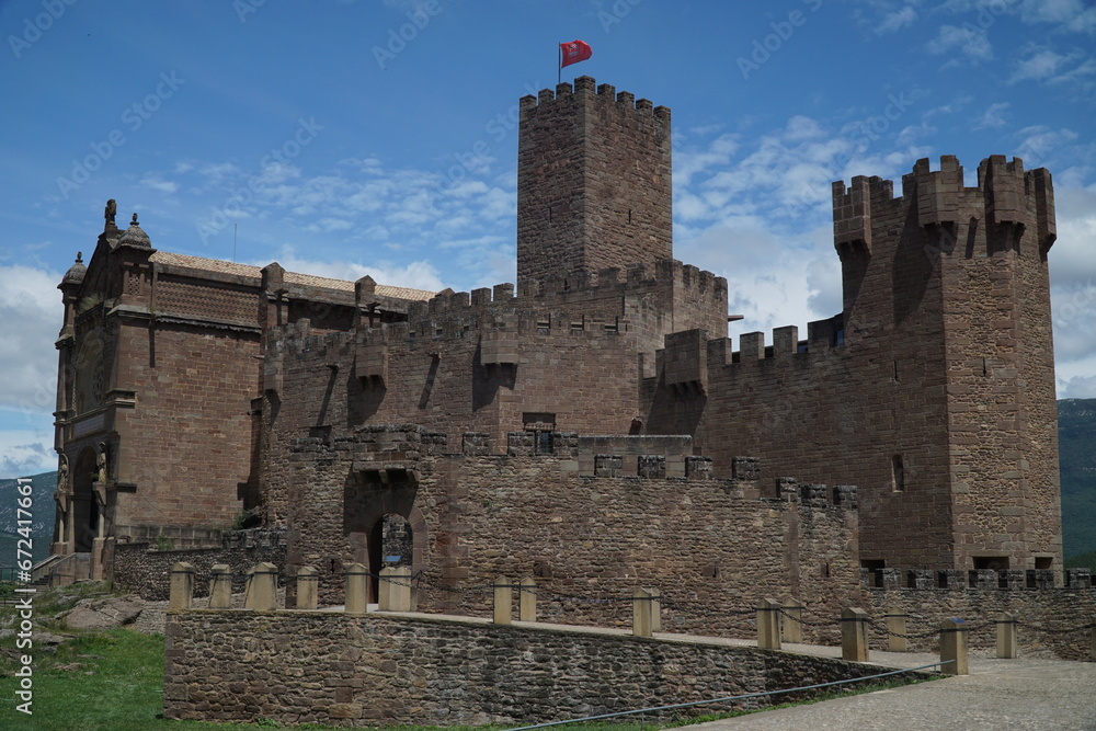 Naklejka premium Saint Franci Xavier Castle, Navarra, Spain