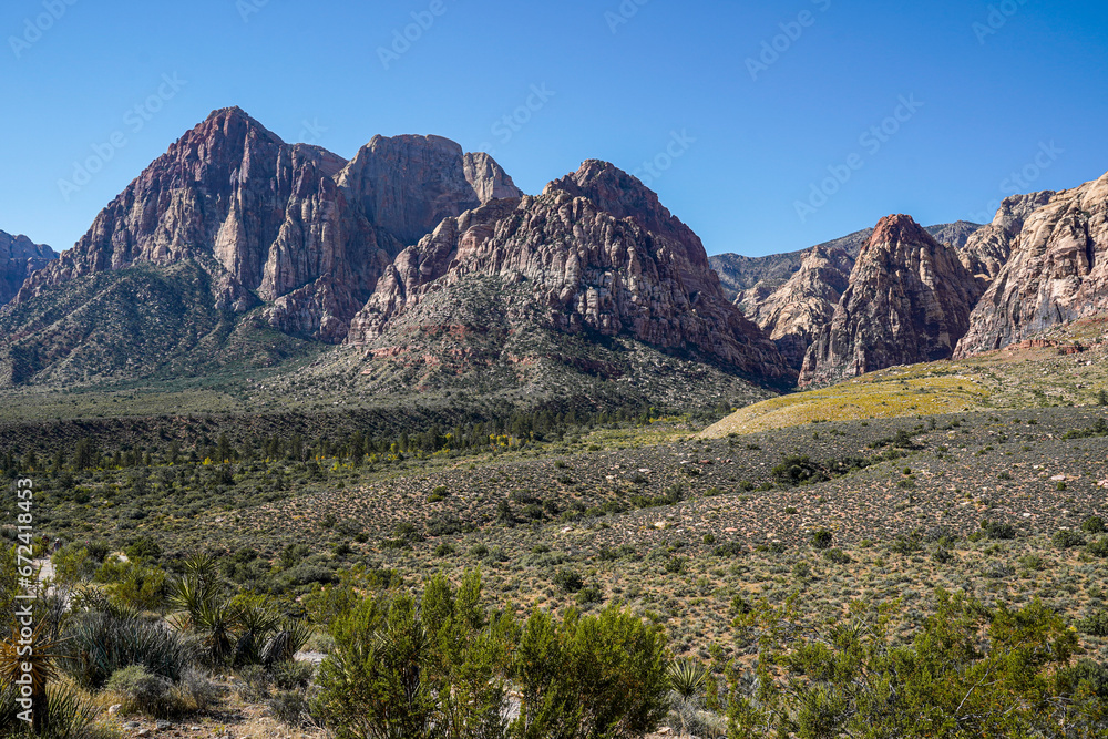 Red Rock Canyon National Conservation Area located in Mountain Springs, Nevada. Red Rock Canyon National Conservation Area located in Mountain Springs, Nevada.