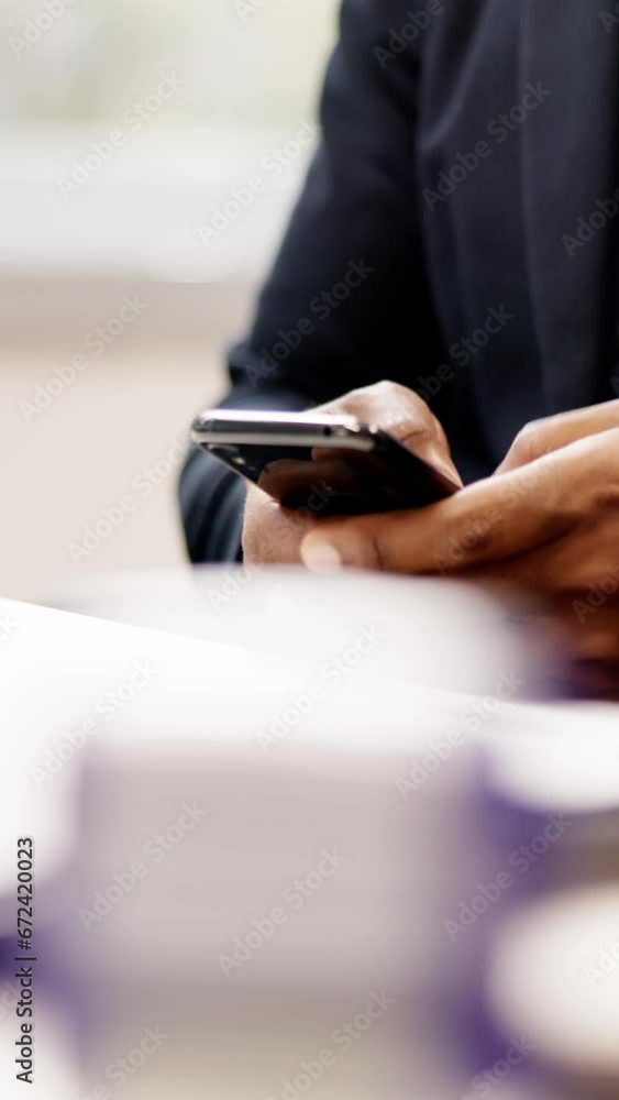African Man Holding Smartphone African Man Holding Smartphone