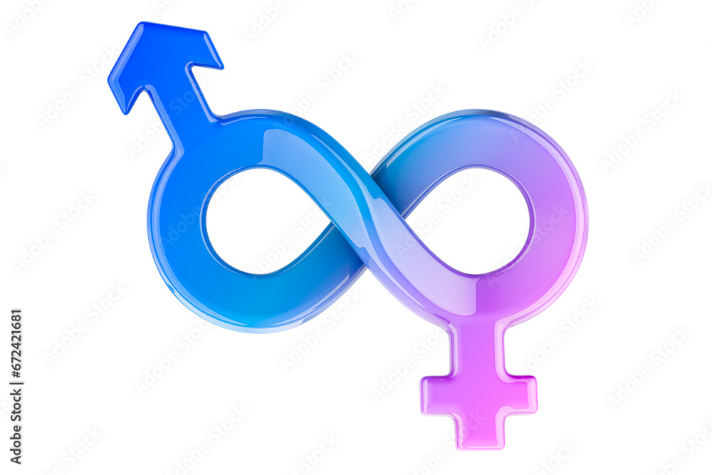 Infinity Love, concept. 3D rendering isolated on transparent background Infinity Love, concept. 3D rendering isolated on transparent background