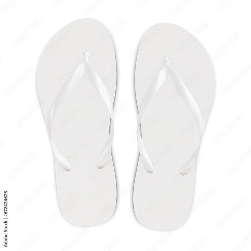 a blank image of a flip flop isolated on a white background a blank image of a flip flop isolated on a white background