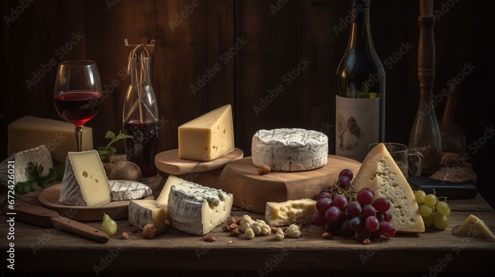 Beautiful moment wine with some fruit caught camera Ai generated art Beautiful moment wine with some fruit caught camera Ai generated art