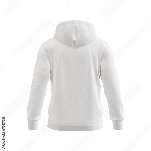 a invisible mannequin with a hoodie isolated on a white background