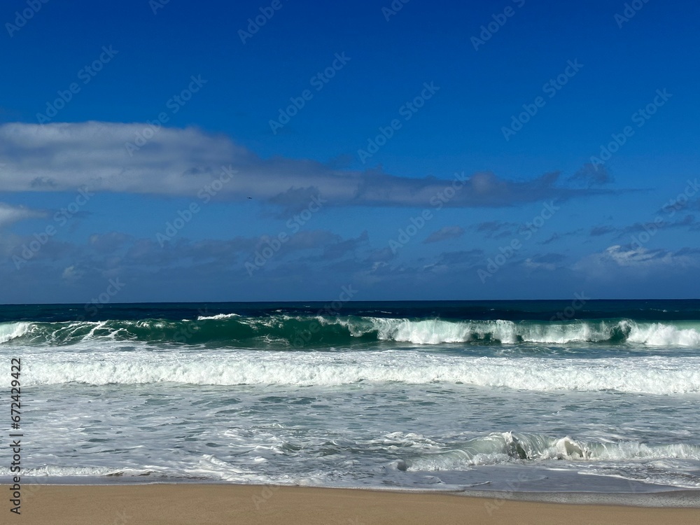 waves on the beach