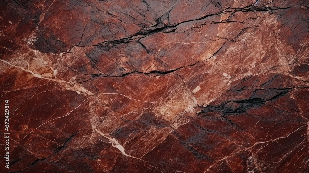 red rock cracked texture stone background - by generative ai