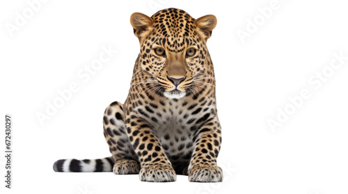 leopard on a transparent background