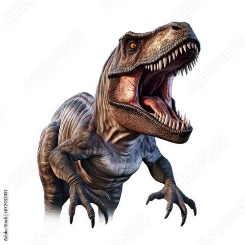 t rex isolated on transparent background 