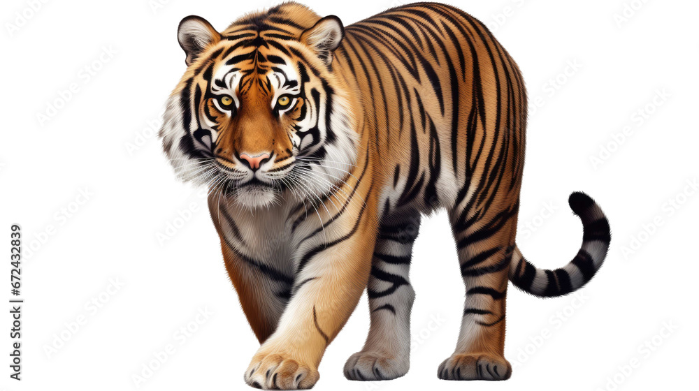  tiger on a transparent background