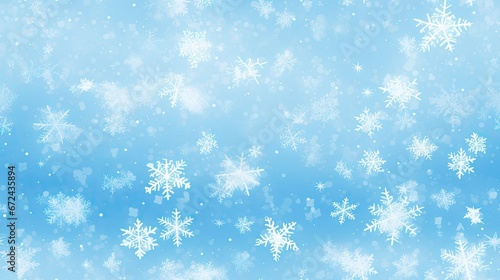  a blue background with white snowflakes on the top and bottom of the snowflakes on the bottom and bottom of the snowflakes on the bottom of the bottom of the snowflakes. generative ai