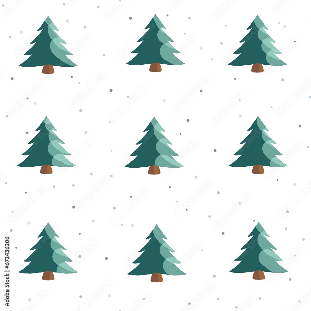 Obraz premium christmas trees background