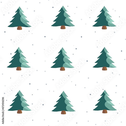 christmas trees background