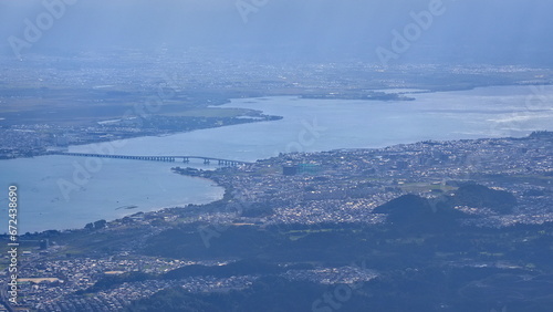 びわ湖バレイ山頂駅からの琵琶湖大橋方向2