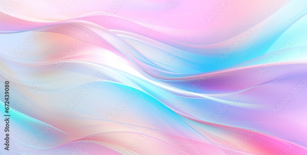 Iridescent pearlescent holographic abstract background.