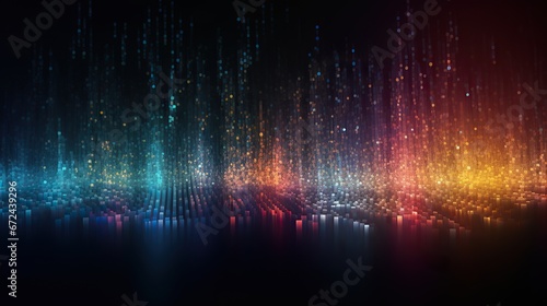 Big data abstract background. Technology network concept. Futuristic global database visualization.