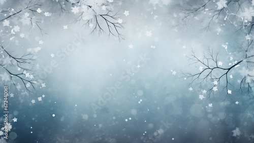 Illustration image of a snowy landscape  fairy tale background