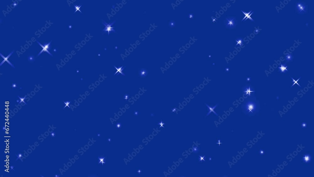 Looping animation of a dark blue background with stars shining Looping animation of a dark blue background with stars shining