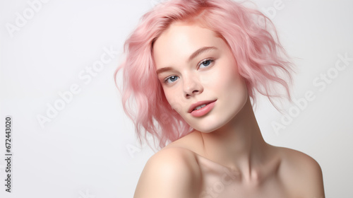 Pink Haired Model