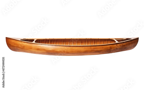 Classic Paddle Canoe on transparent background on Transparent Background