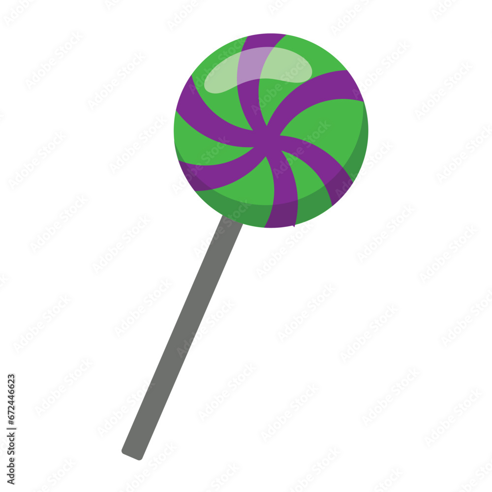Halloween lollipop candy Trick or treat Vector Halloween lollipop candy Trick or treat Vector