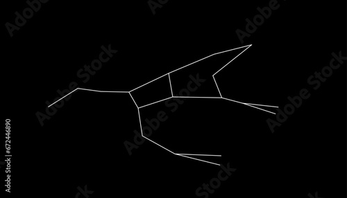 constellation Ursa Major, vector