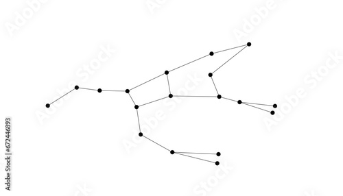 constellation Ursa Major, vector icon
