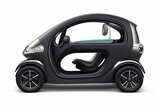 a brand-less generic concept car. Modern electric car on a white background.