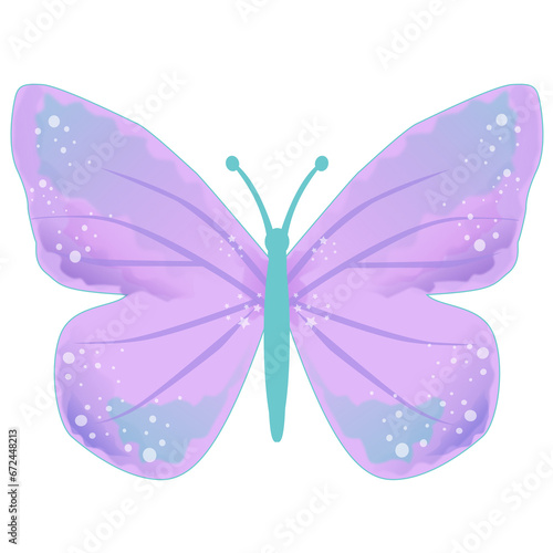 purple butterfly illustration © taiyouabca